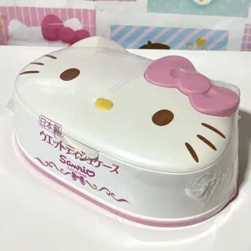 헬로키티 페이스 모양의 물티슈 케이스