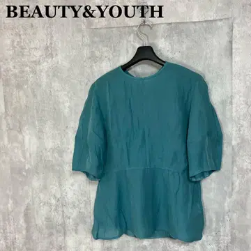 새상품 BEAUTY&YOUTH 시어 볼륨 슬리브 블라우스