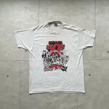 80s 90s 프룻 오브 더 룸 티셔츠 XL 그레이 50s 로커빌리