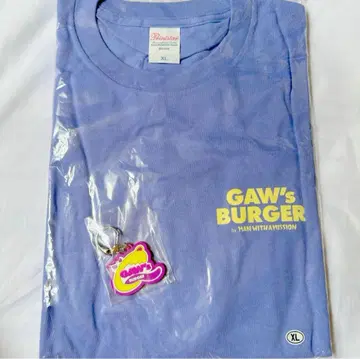 GAW'S BURGER 티셔츠 키링 맨위즈