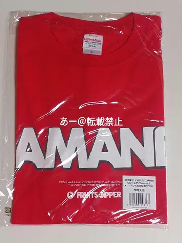 FRUITS ZIPPER OSHI API Tee ver.2 츠키아시 아메