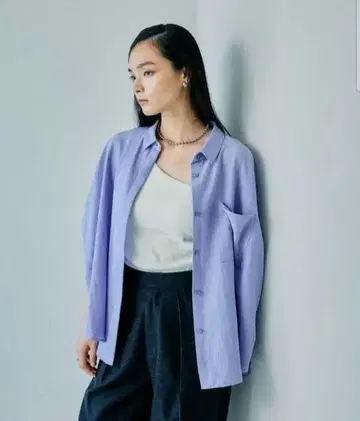 미사용 LEPSIM 사라키레 5부 소매 판초 셔츠