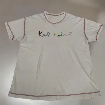 칼 헬무트 Karl Helmut 컬러풀 로고 티셔츠