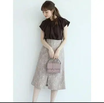 아푸와이저 리셰 레이스 본딩 A 라인 스커트