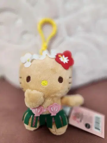 하와이안 스타일 헬로키티 키링