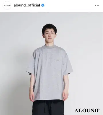 alound 오버사이즈 포켓 티 M 티셔츠