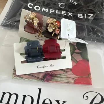 Complex Biz 헤어 클립 세트 파우치 포함