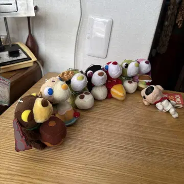 차 개 봉제 인형 세트 키링 포함