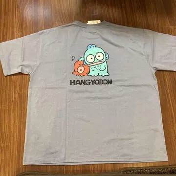 HANGYODON 캐릭터 티셔츠 그레이 2L