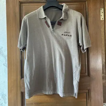 PAPAS 파파스 피케 셔츠 지퍼 M
