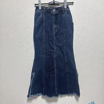 AZUL by moussy 프린지 머메이드 데님 스커트 S