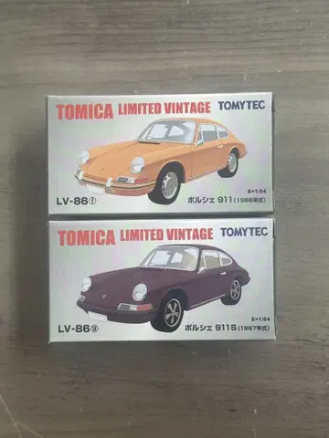미사용 새상품! 토미카 LIMITED VINTAGE 포르쉐 2대