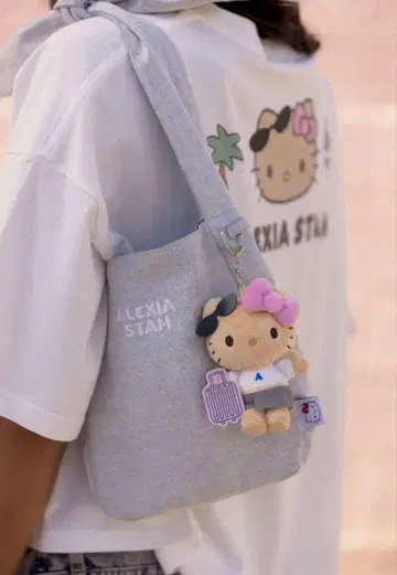 ALEXIA STAM 산리오 콜라보 키티 토트백 화이트