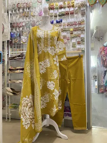 쿠르타, 팬츠, 숄 (3세트)