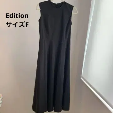 Edition 슬리브리스 롱 원피스 블랙
