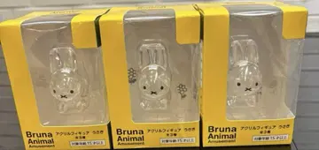 미피 Bruna Animal 아크릴 피규어 토끼 인기 클리어 3 세트