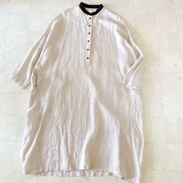20.motomi.m 린넨 루즈한 셔츠 원피스 오버 사이즈