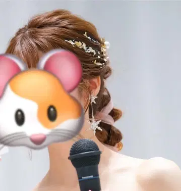 별 모양 귀걸이 별 모양 헤어핀