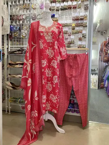 쿠르타, 팬츠, 숄 (3세트)