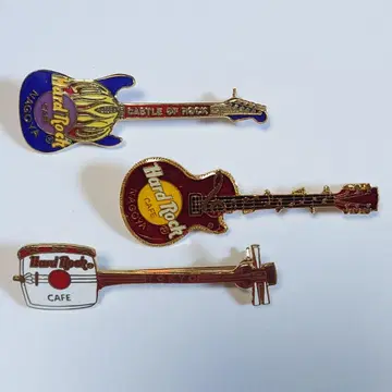 Hard Rock 기타 고유명사 핀 배지 세트