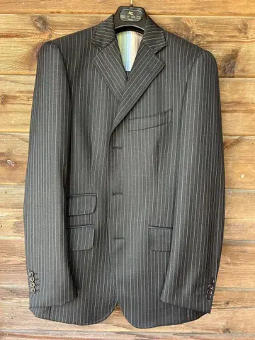 ETRO 에트로 스트라이프 울 수트