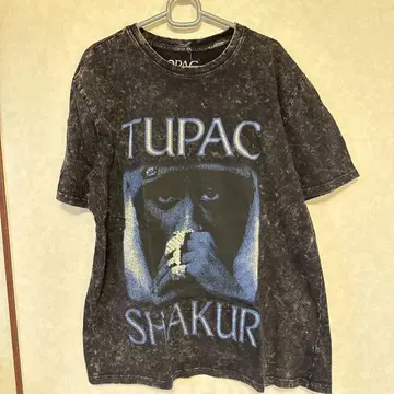 2PAC TUPAC SHAKUR 티셔츠 L 사이즈 블랙