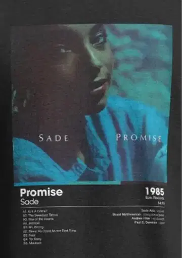 Sade 티셔츠 샤데 아두 재즈 서울 R&B