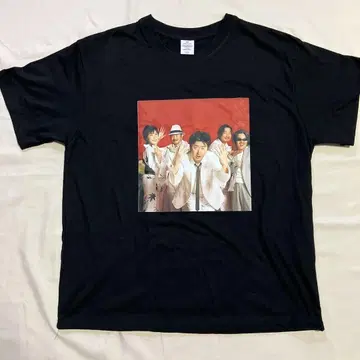 사잔 올스타즈 멤버 이미지 티셔츠 블랙 L 사이즈