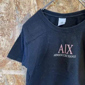 AE8469 ARMANI EXCHANGE 반팔 티셔츠 블랙 여성용