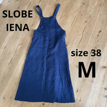 SLOBE IENA 오버롤 스커트 린넨 M