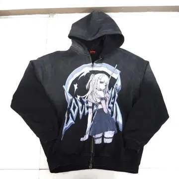 LOVE KILLER 킬러 데스 걸 그래픽 지퍼 후드티 CO4865