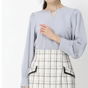 미슈마슈 긴팔 블라우스 펄