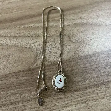 디즈니 미키 로켓 펜던트 목걸이 레트로 골드 희귀 레어