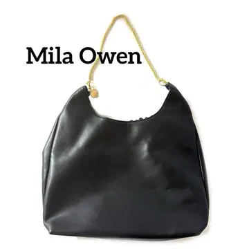 Mila Owen 숄더백 개더 디자인 블랙