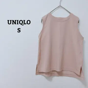 유니클로 드라이 EX 크롭 T 슬리브리스 슬릿 심플 S