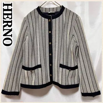 컨디션 최상 HERNO 자켓 노카라 자켓 긴팔 엘레강트