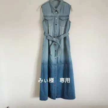 그레이스 콘티넨탈 데님 원피스 38