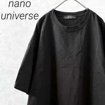 nano universe 티셔츠 반팔 크루넥 심플 루즈핏