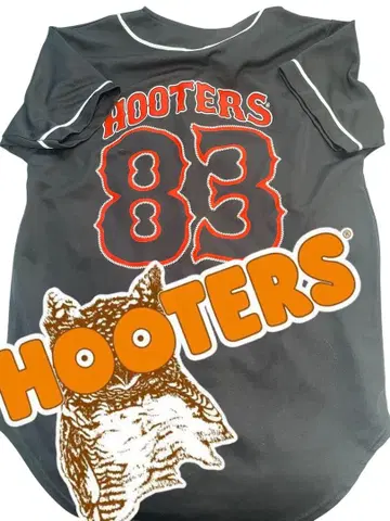 HOOTERS 후터스 게임 셔츠 베이스볼 셔츠 XL 블랙