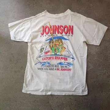 BIG JOHNSON 존슨 구제 의류 프린트 티셔츠 1991
