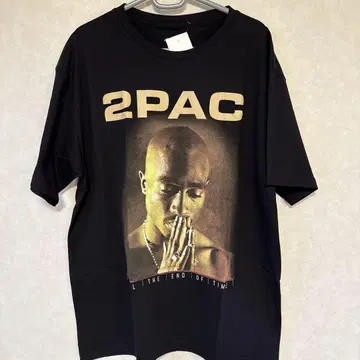 2PAC 프린트 티셔츠 L/G 블랙