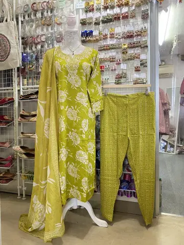 쿠르타, 팬츠, 숄 (3세트)