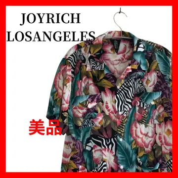 JOYRICH 남성용 알로하 셔츠 꽃무늬 제브라 M 올 패턴 B1858