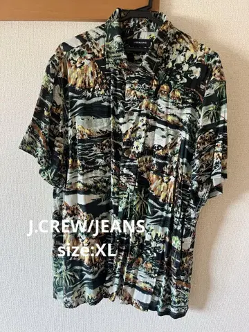 J.CREW/JEANS 제이크루 남성용 셔츠 알로하 셔츠 XL