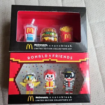 McDonald's x nanoblock 한정 컬렉터즈 키트 2개 세트