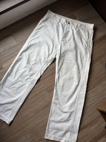 journalstandard luxe 화이트 데님 팬츠