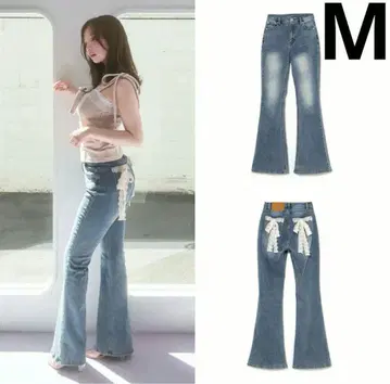 앤메리 앤메리 레이스 리본 데님 M