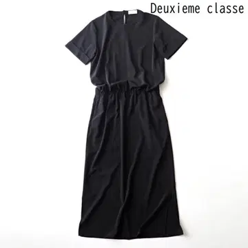 Deuxieme classe 두지엠 클라세 티셔츠 원피스 블랙