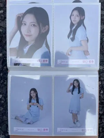 타니구치 아이리 사쿠라자카46 피케 셔츠 코디 브로마이드 4종 컴프
