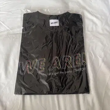 WE ARE  굿즈 티셔츠 블랙